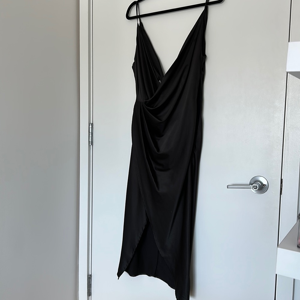 HOUSE OF CB Black Slip Dress